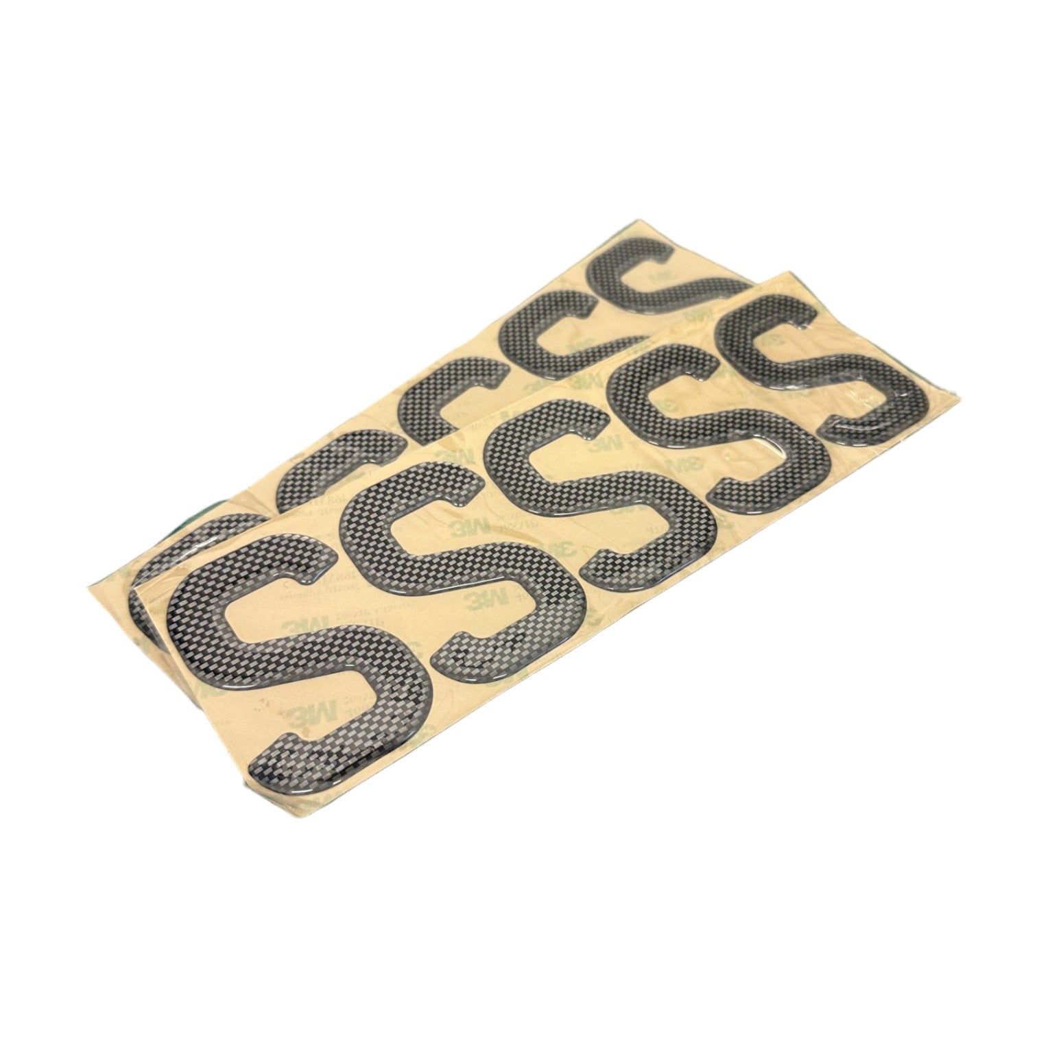 3D Gel Carbon Number Plate Digits (Pack of 10)