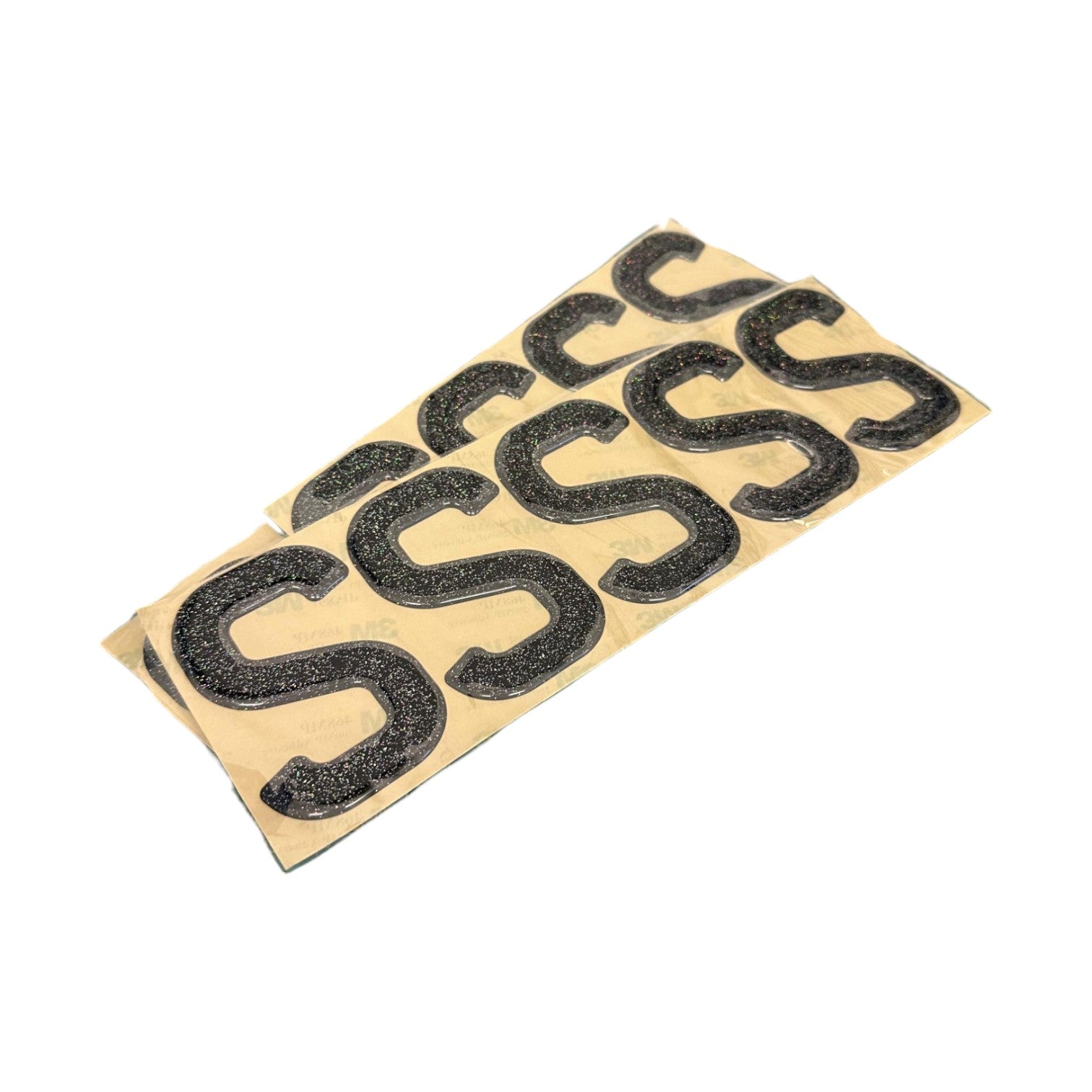 3D Gel Glitter Number Plate Digits (Pack of 10)
