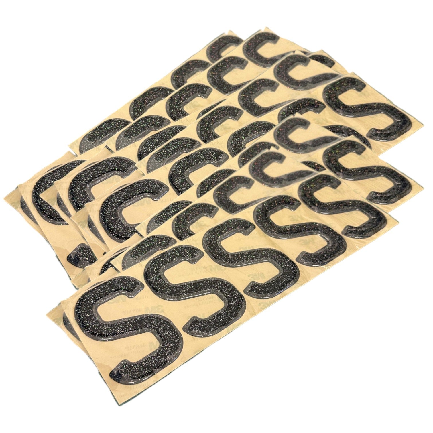 3D Gel Glitter Number Plate Digits (Pack of 350)