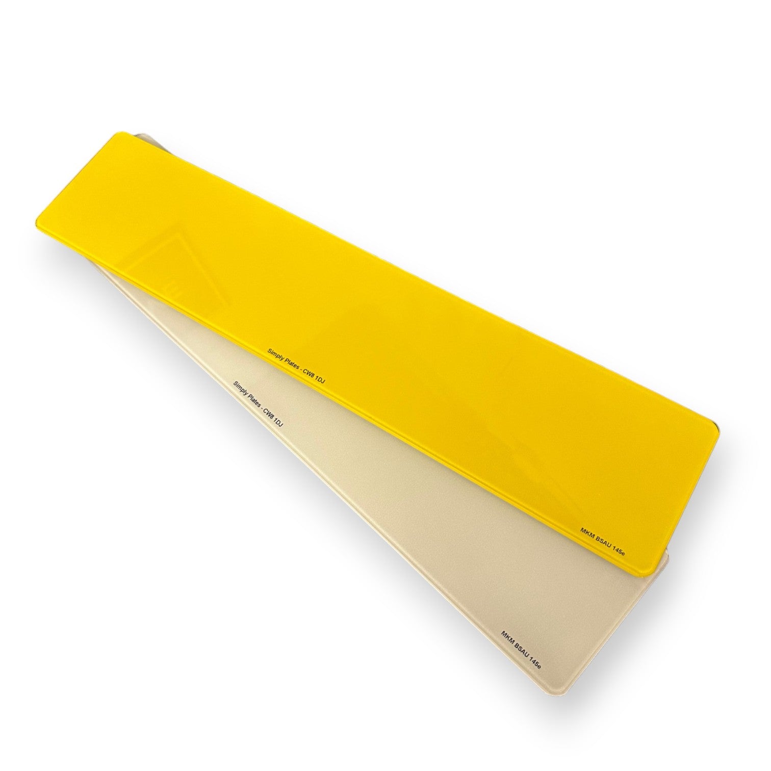 Pre-Rolled Standard 520x111mm Car Oblong Number Plates